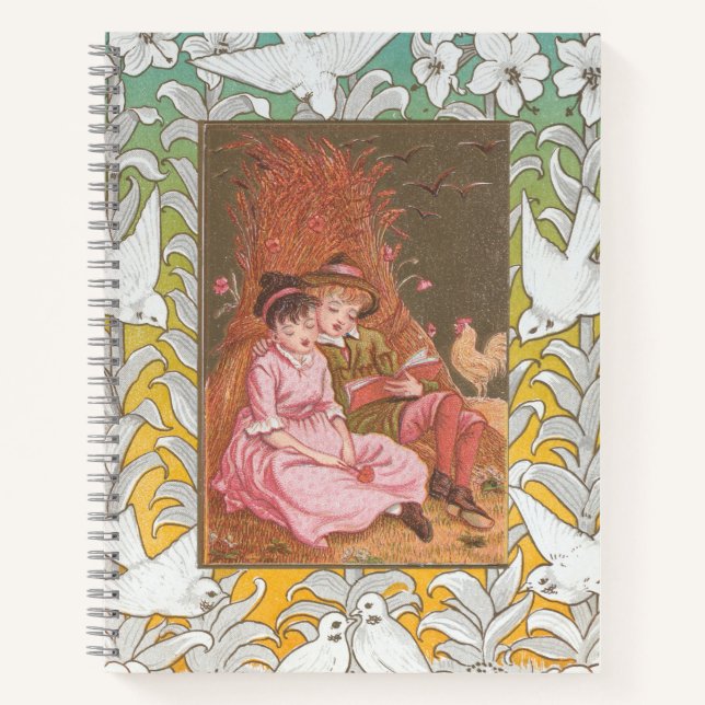 Carnet Carte de la Saint-Valentin d'époque victorienne an (Devant)