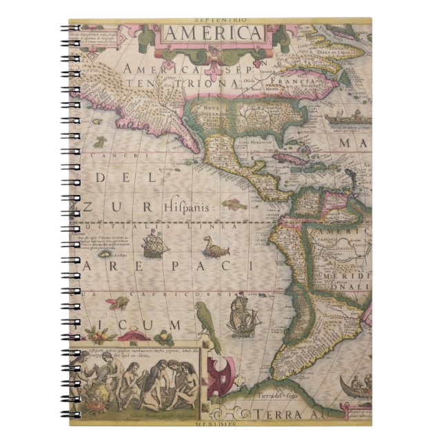 Carnet Carte de l'Amérique, du Mercator "atlas", pub. par (Devant)