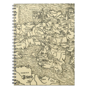 Carnet Carte de l'Angleterre en Ptolémée 's Geographia