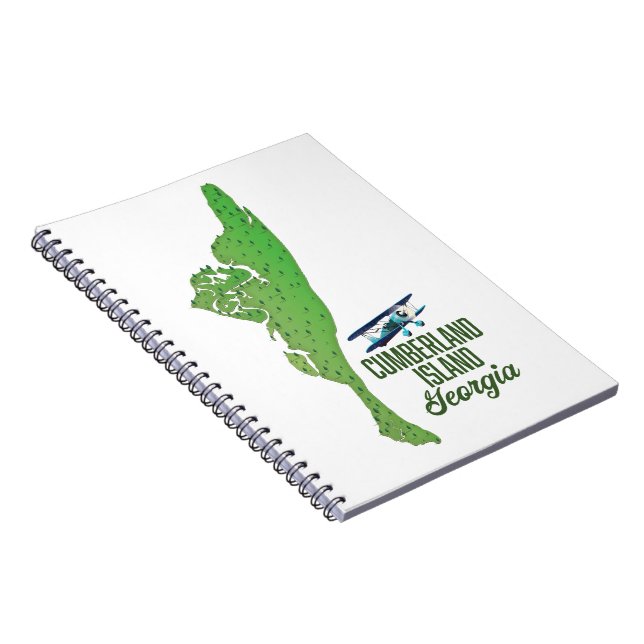 Carnet Carte de l'île Cumberland Géorgie (Côté Droit)