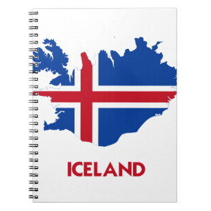 CARNET CARTE DE L'ISLANDE