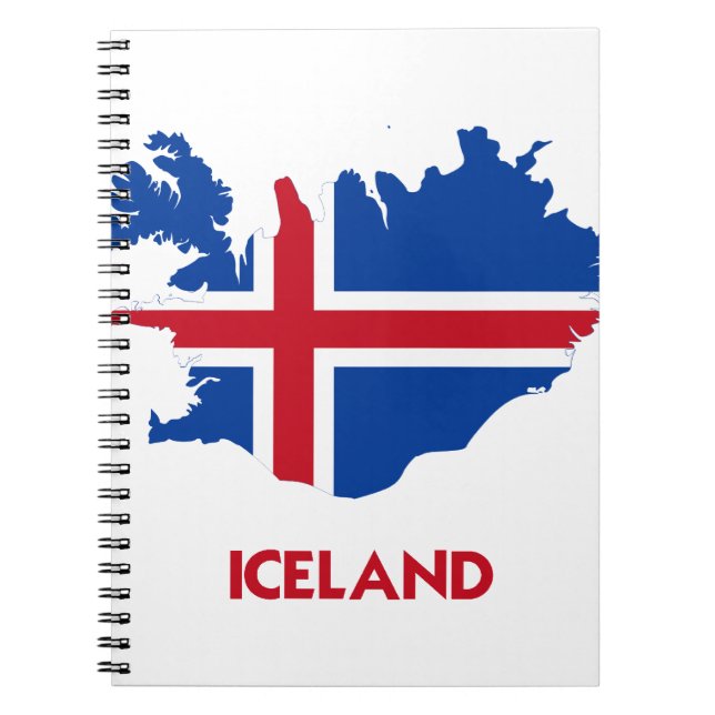 CARNET CARTE DE L'ISLANDE (Devant)