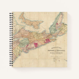 Carnet Carte de Mackinlay de la province de la Nouvelle-