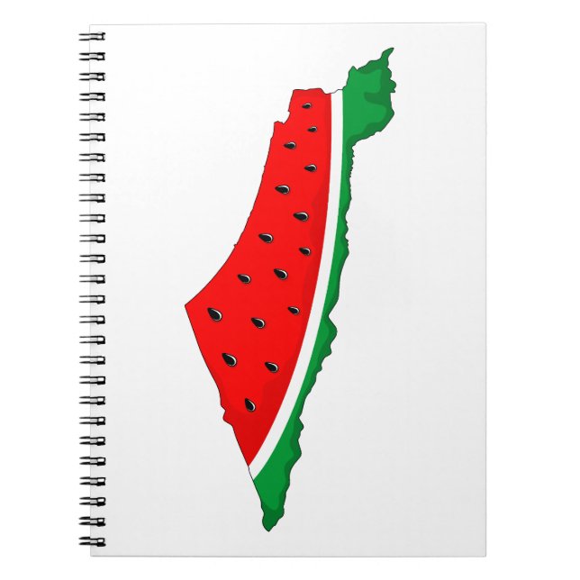 Carnet Carte de Palestine Watermelon Symbole de la libert (Devant)