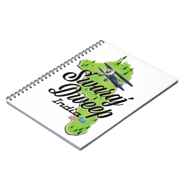 Carnet Carte de Swaraj Dweep Inde (Côté gauche)