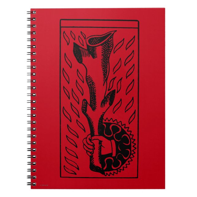 Carnet Carte de tarot : As de Rods (Devant)