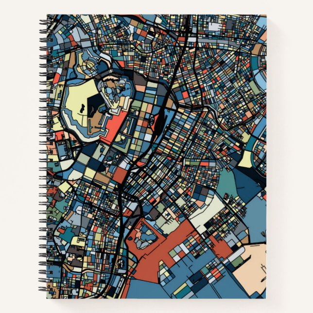 Carnet Carte de Tokyo colorée (Devant)