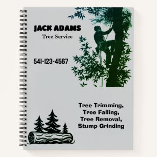 Carnet Carte de visite de Lumberjack Tree Service