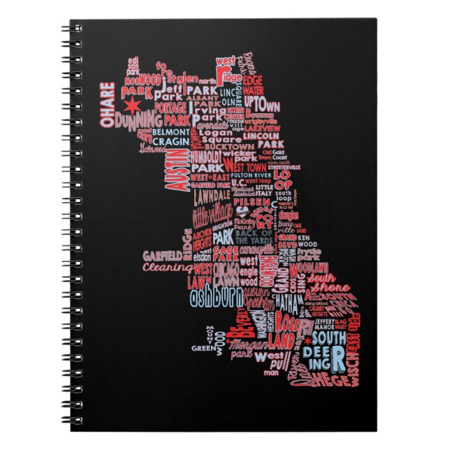 Carnet Carte de voisinage de Chicago (Devant)