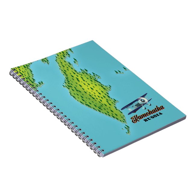 Carnet Carte de voyage de la Péninsule du Kamchatka Russi (Côté Droit)