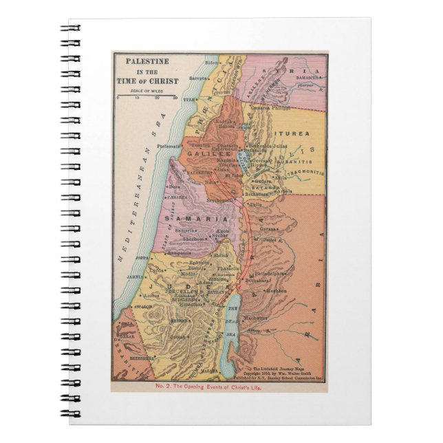 Carnet Carte des évènements en Jésus-Christ (Devant)