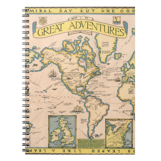 Carnet Carte des grandes aventures (Devant)