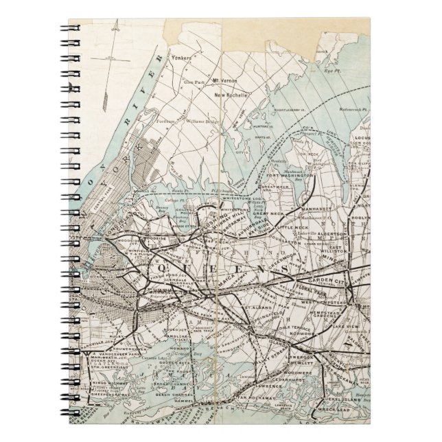 Carnet Carte des rois, reines, Long Island (Devant)