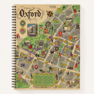 Carnet Carte d'Oxford, Angleterre (Chemins de fer britann
