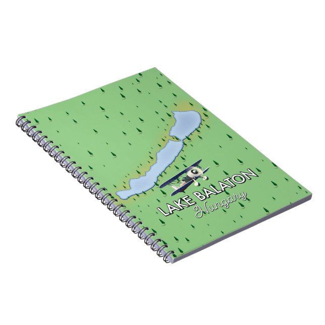 Carnet Carte du lac Balaton en Hongrie (Côté Droit)