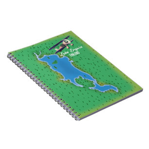 Carnet Carte du lac Engure Finlande