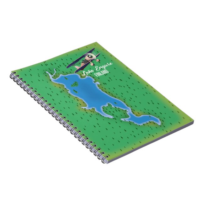 Carnet Carte du lac Engure Finlande (Côté Droit)