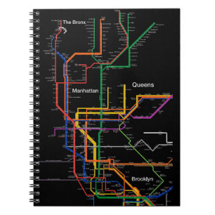 Carnet Carte du métro NY-City