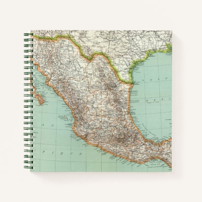 Carnet - Carte du Mexique (Devant)