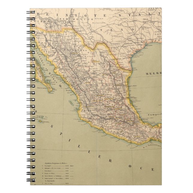Carnet Carte du Mexique (Devant)