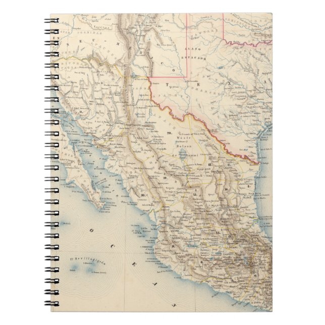 Carnet Carte du Mexique et du Texas (Devant)