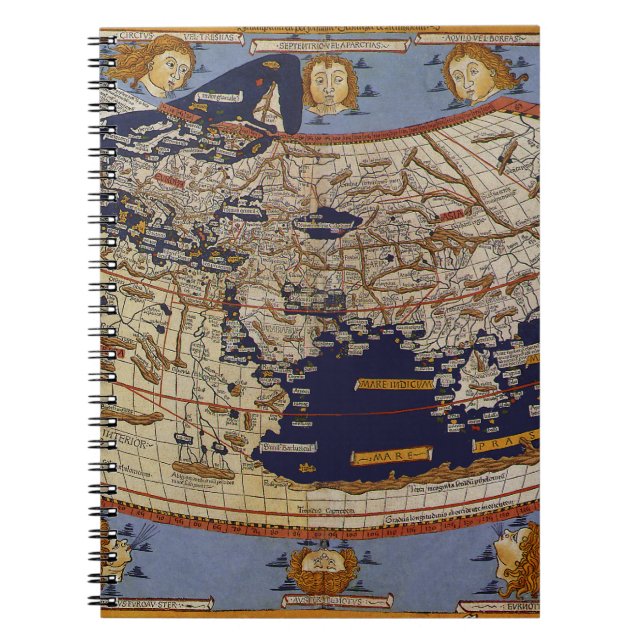 Carnet Carte du monde antique ptolemaique, Johannes d'Arn (Devant)