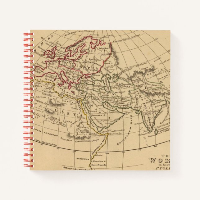 Carnet Carte du monde classique (Devant)