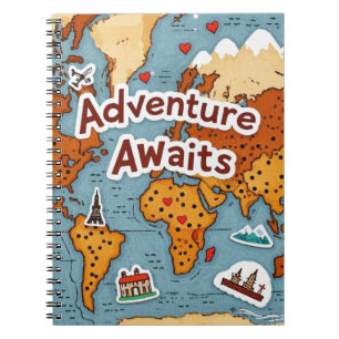 Carnet Carte du monde de voyage avec devis