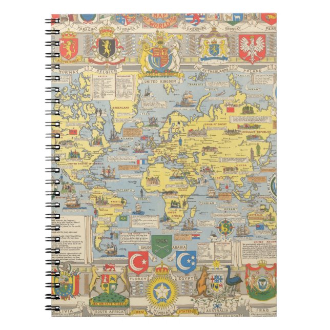 Carnet Carte du monde des Nations Unies (Devant)