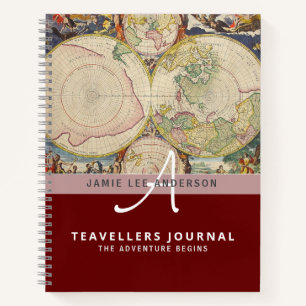 Carnet Carte du monde Voyage Retraite Liste de choses à f
