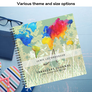 Carnet Carte du Monde Voyage Retraite Liste de Choses à F