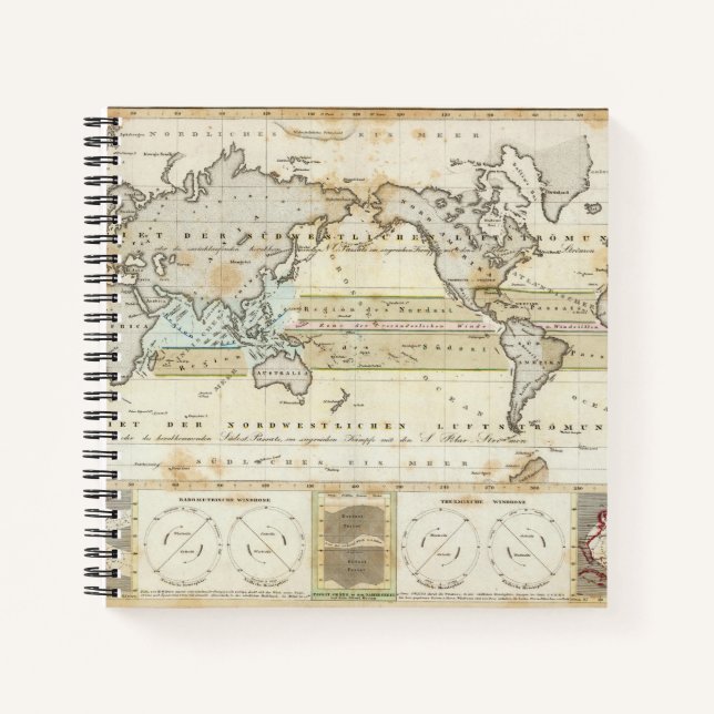 Carnet Carte du vent de la Terre (Devant)