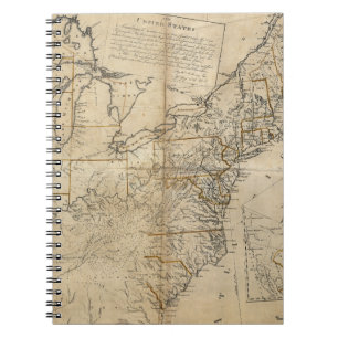 Carnet CARTE : États-Unis, 1783