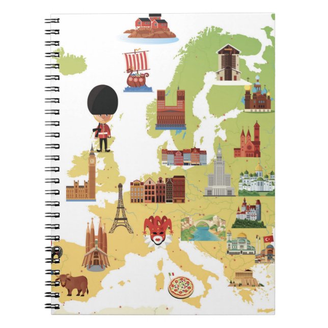 Carnet Carte européenne de bande dessinée (Devant)