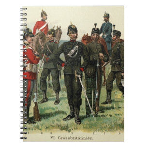 Carnet Carte postale de soldats antiques victoriens
