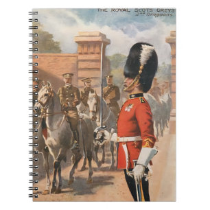 Carnet Carte postale des Dragons britanniques Royal Scots
