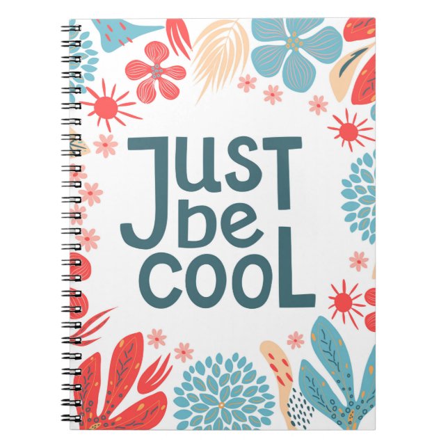 Carnet Carte postale, juste être cool, citer, écrire (Devant)