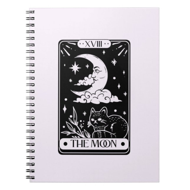 Carnet Carte Tarot Lune Céleste (Devant)