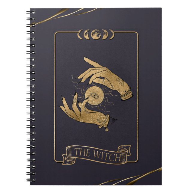 Carnet Carte Tarot Sorcière Enchantant (Devant)