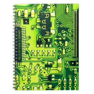 Carnet Carte verte PCB, circuit imprimé de pièces électro