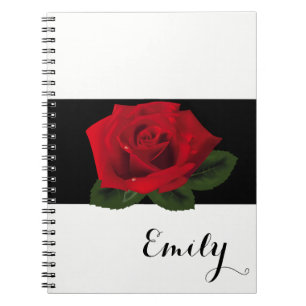Carnet Cartebook Miss America Red Rose - Nom personnalisé