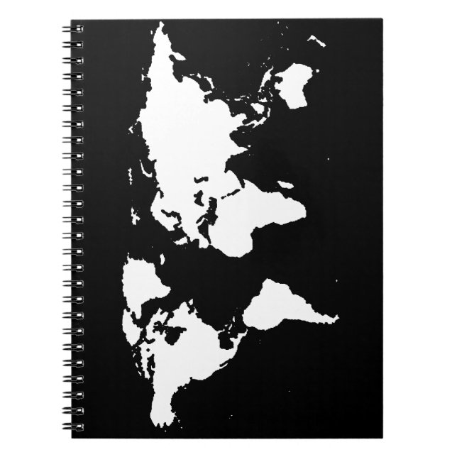 Carnet cartes du monde ~ couleur personnalisable (Devant)