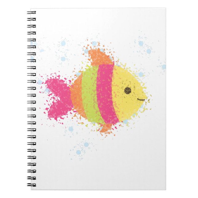 Carnet Carton de poisson mignon (Devant)