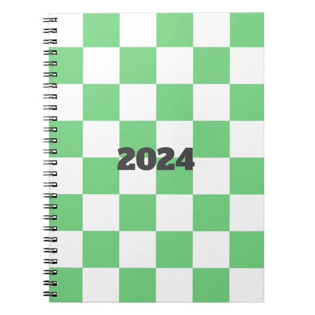 Carnet Carton de tableau de bord vert rétro Y2K (Devant)