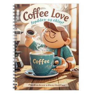 Carnet Cartoon chaleureux café confortable style amateur 