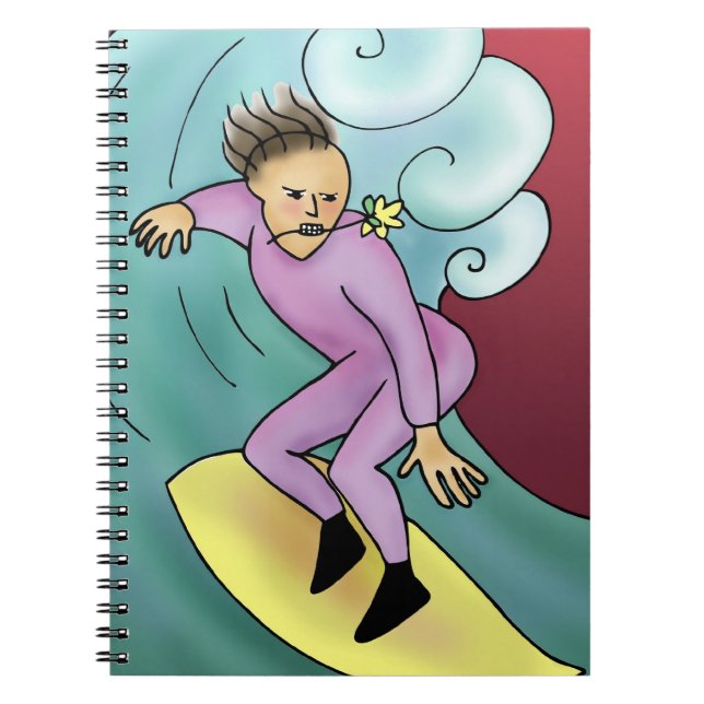 Carnet Cartoon Surfer (Devant)