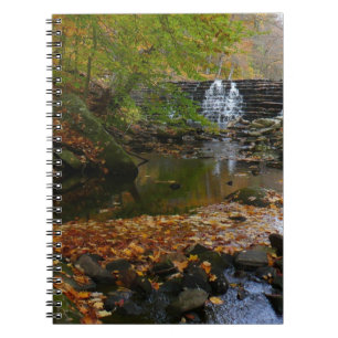 Carnet Cascade automnale et Creek Pennsylvania Nature