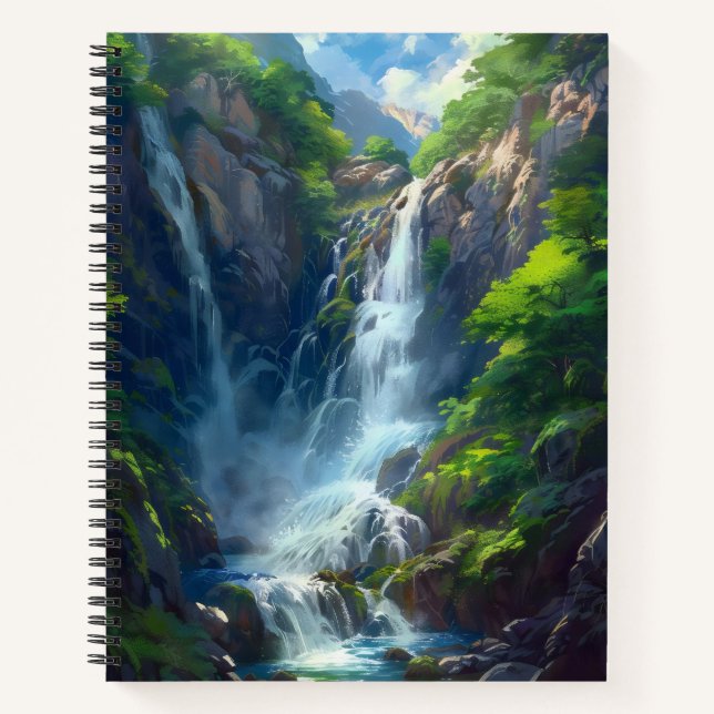 Carnet Cascade du monde fantastique (Devant)