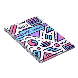 Carnet Casette sur mesure Abstraite 90's