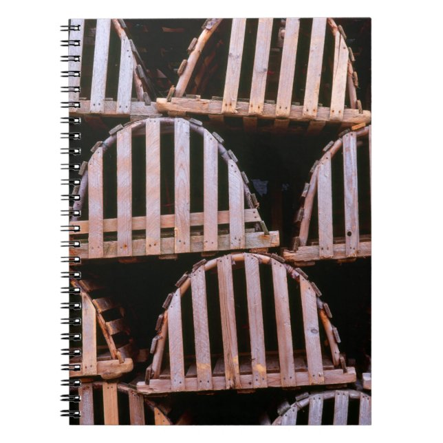 Carnet Casiers à homard en bois Horizontal (Devant)